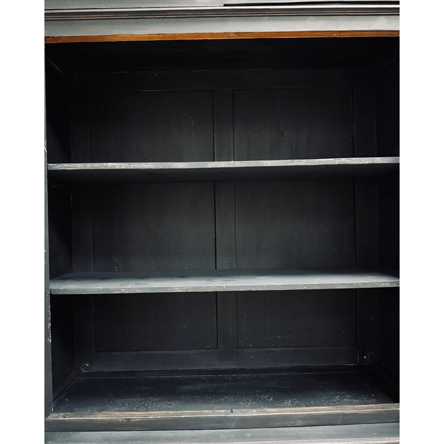 Louis-Philippe Sideboard in Glass and Wood For Sale - Image 3 of 17