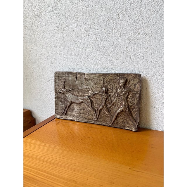 Mid-Century Bronze Bas-Relief, 1960s For Sale - Image 6 of 14