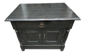 Bausman & Company English Nightstand With Inlaid Plank Top