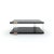This square cocktail table brings a beautiful balance of linear forms and light. Its Tuxedo Black tabletop and shelf...