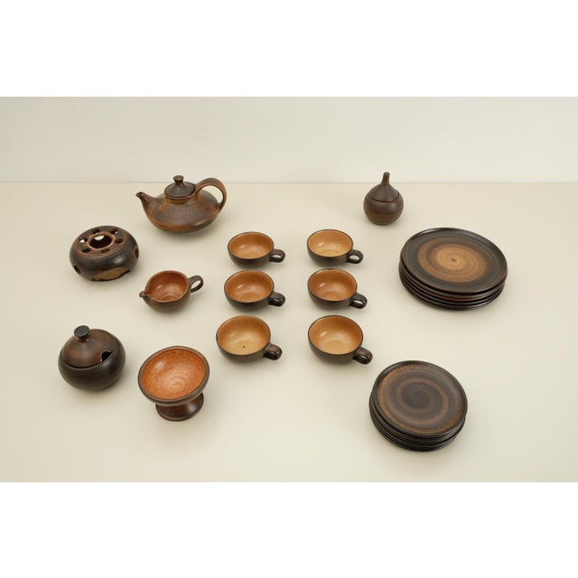 Vintage Danish Coffee Service in Ceramic, 1960s, Set of 24 For Sale - Image 12 of 18