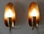 Set of two elegant and highly decorative mid-century modern sconces or wall fixtures. Designed & manufactured in germany,...