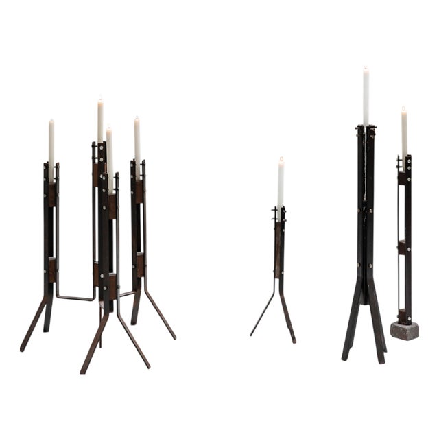 Candlebras by Gerard Kuijpers, 1980s, Set of 4 For Sale