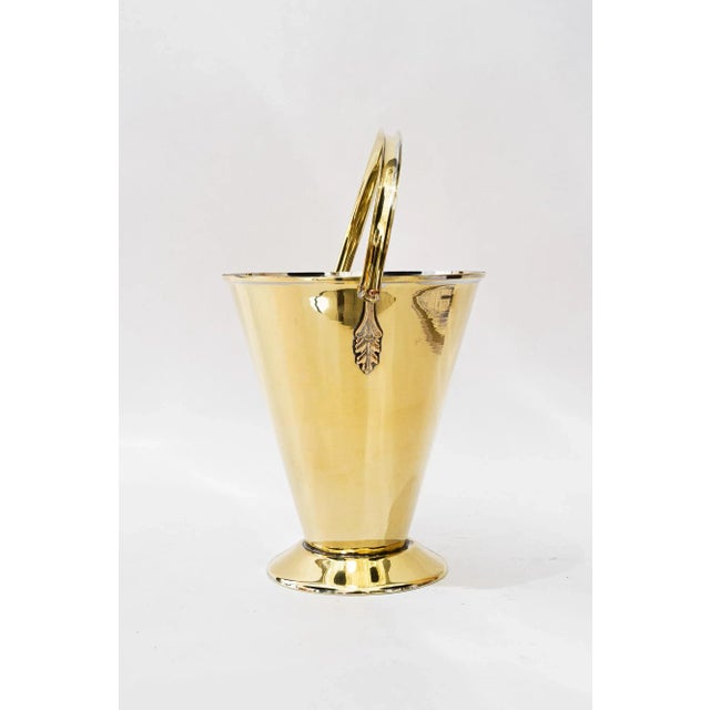 Ice Cube Holder, 1920s. Brass polished and stove enameled.