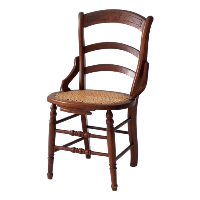 Antique Victorian American Eastlake Style Cottage Chair For Sale