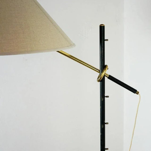 Mid-Century Austrian Model 2097 Pelikan Floor Lamp in Brass by J.T. Kalmar, 1950s For Sale - Image 11 of 16