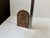 Brown Vintage Italian Bookend in Walnut, 1920s For Sale - Image 8 of 9
