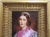 Art Nouveau Helene Sedlmayer of Germany Transferware on Porcelain in Gilt Frame For Sale - Image 3 of 8