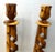 Beautifully handcrafted in the Holy Land, this elegant set of olive wood spiral pillar candlestick holders showcases the...