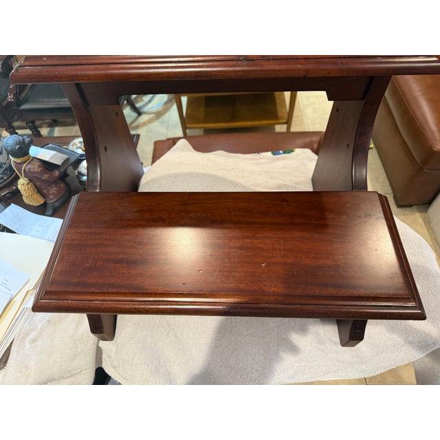 Georgian Style Bed Step Mahogany Finish For Sale - Image 12 of 12