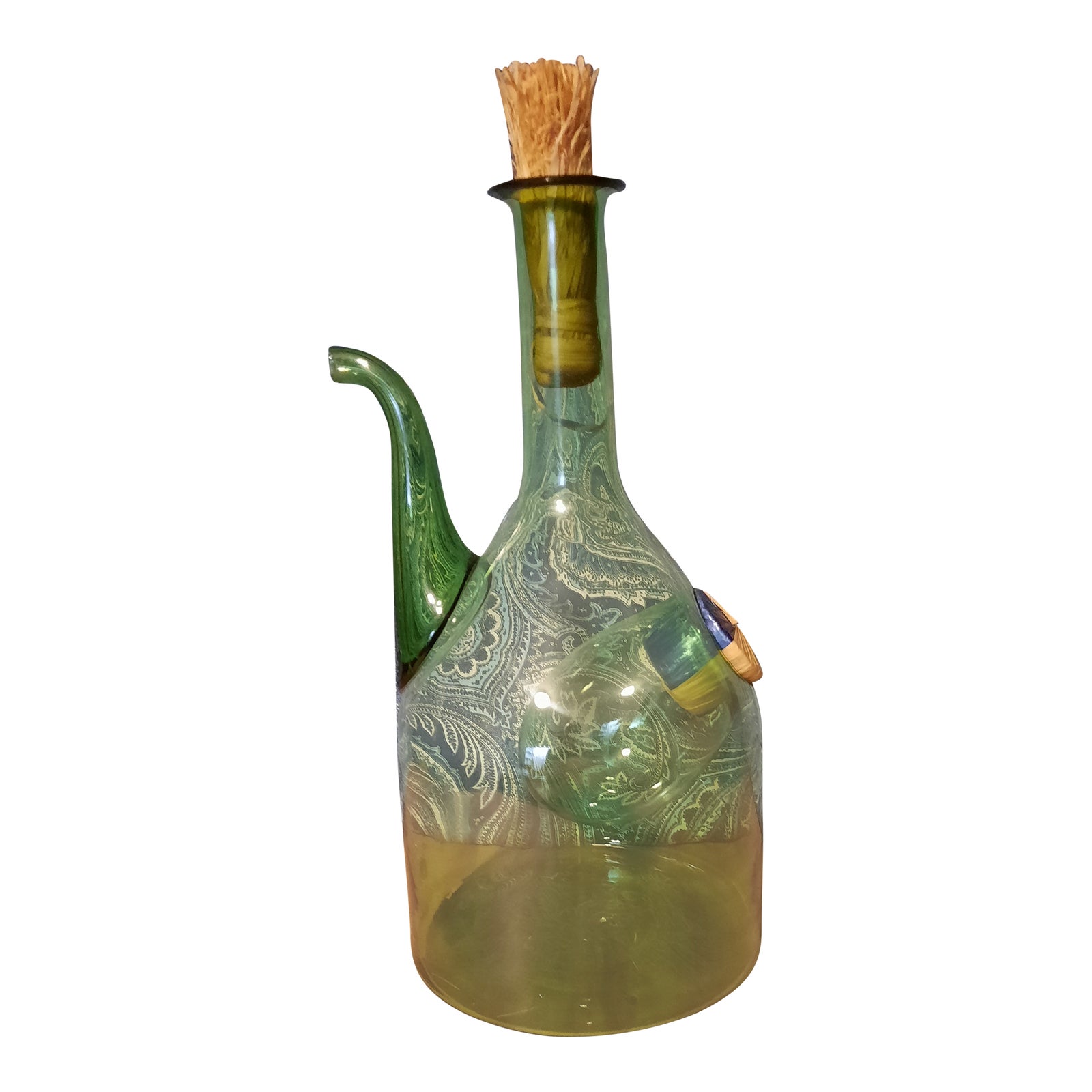 Vintage Princess House Wine Decanter, Wine Chiller With Original