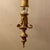 Biedermeier Mid 19th Century Biedemeier Style Torchiere Two Light Brass Sconce With Shades For Sale - Image 3 of 11
