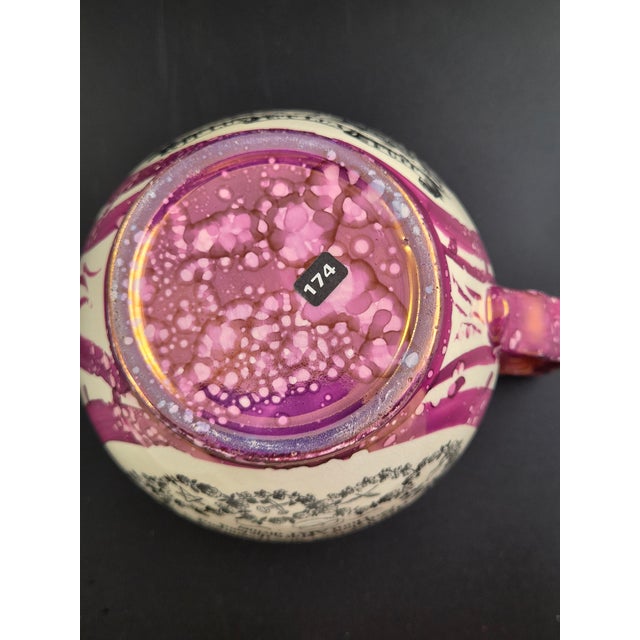 Pink English Earthenware Commode-Shaped Teapot with Widow Finial, 1810 For Sale - Image 8 of 13