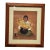 A Seated Indigenous Figure Holding a Large Cluster of Yellow flowers.Artist: Héctor Decont (Mexican, 20th Century) For Sale