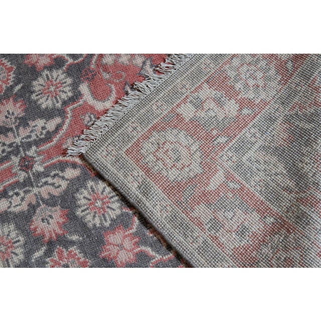Textile 9x12 Majestic Classic Coral Modern Floral Hand Knotted Wool Carpet Rug For Sale - Image 7 of 9