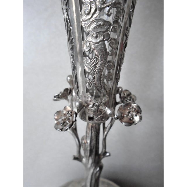 Asian Filigree Vases - a Pair For Sale In Naples, FL - Image 6 of 6