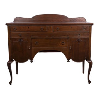 1910 Queen Anne Style Sideboard For Sale