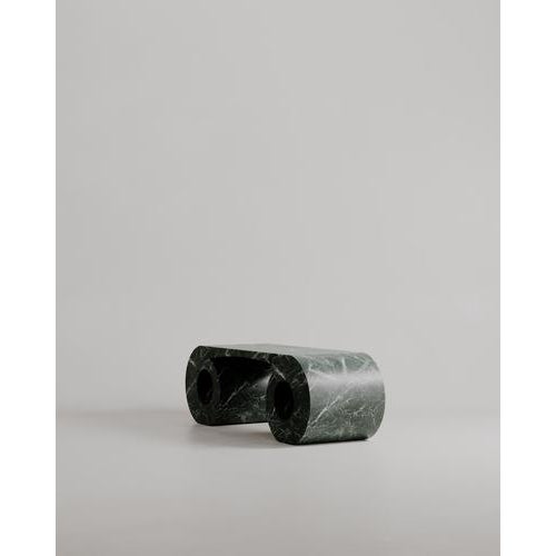 Rosso Lepanto Marble Stone Eye Bench by Esther Knopfler For Sale - Image 9 of 17