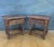 Pair of Spanish Rustic Bedside Tables With Carved Drawers, Mid-20th Century For Sale - Image 6 of 11
