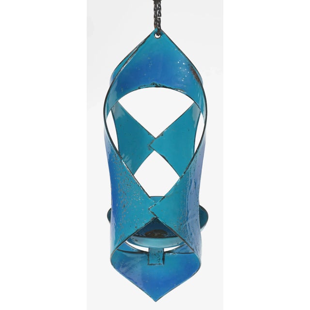 Gold Vintage Hanova of Pasadena Hanging Candle Holders- Set of 3 For Sale - Image 8 of 9