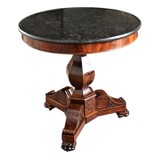 French 19th Century Restauration Mahogany Gueridon For Sale