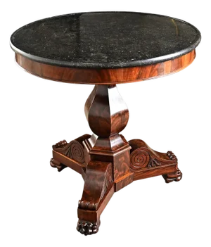 French 19th Century Restauration Mahogany Gueridon