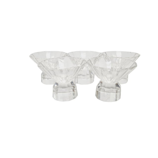 Art Deco Czechoslovakian Glasses, 1950s, Set of 5 For Sale - Image 3 of 15