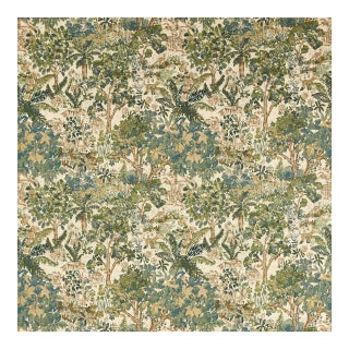 Sanderson Stumpery Tapestry Fabric in Fern For Sale
