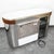 Mid Century Modern Bar Cabinet Mirrored 1970s Fridge Italy Willy Rizzo Suede MCM For Sale - Image 4 of 10