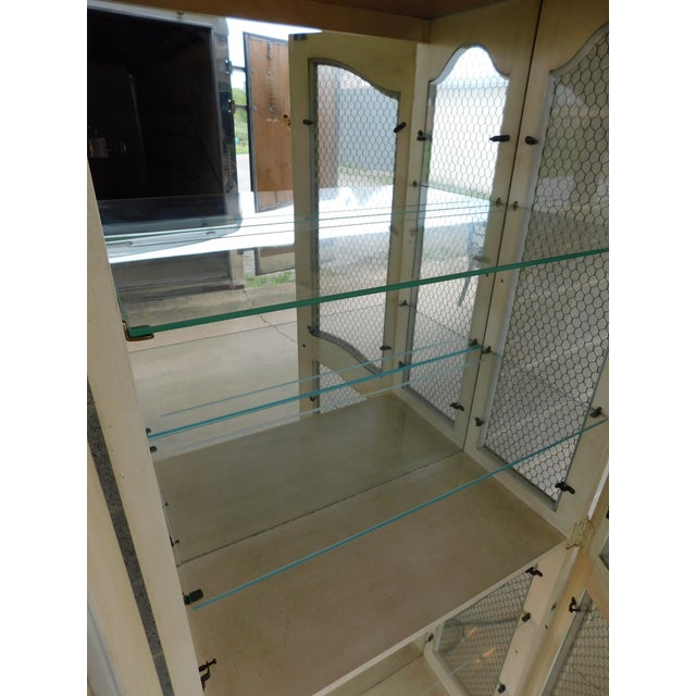 Hekman French Country Style Alabaster Lime Green Lighted Curio Cabinet For Sale In Philadelphia - Image 6 of 16