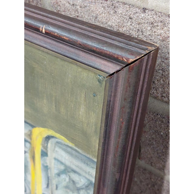 Framed Signed "Forgotten Performance" Oil on Board For Sale - Image 14 of 14