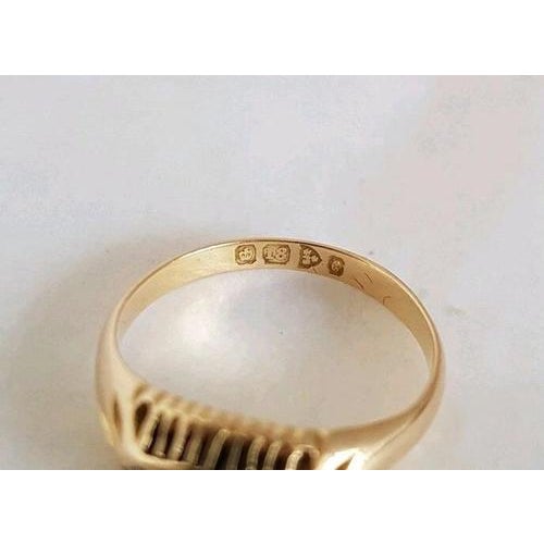 Metal Antique Edwardian 18ct Gold Five Stone Diamond Ring, 1903 For Sale - Image 7 of 14