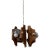 1960s Wood and Chromed Steel Pendant With Three Lights From Mazzega For Sale