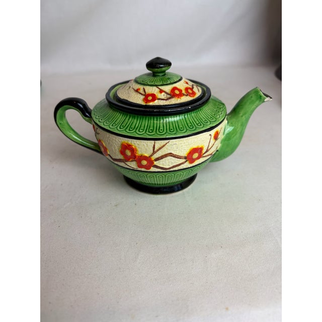 1930s Green Maruhon Ware Tea Set - 6pcs For Sale In Chicago - Image 6 of 10