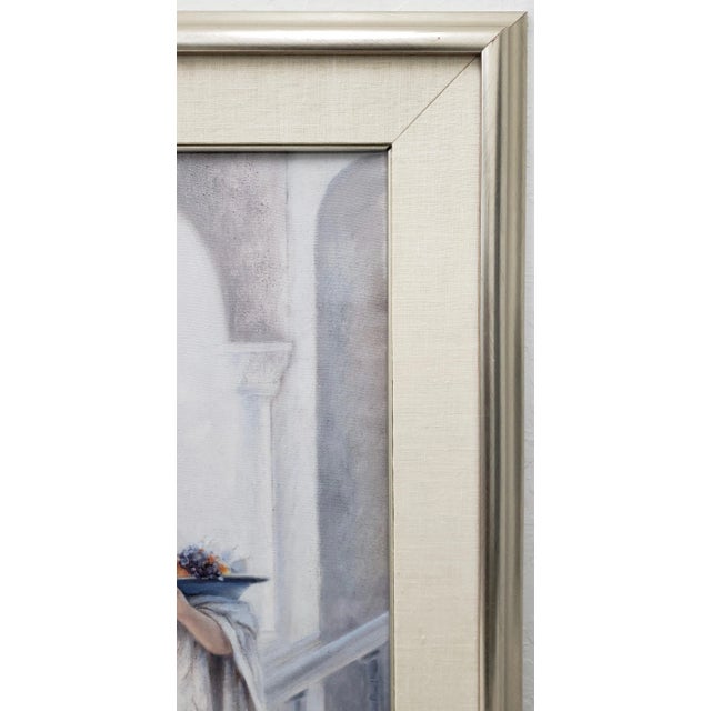 "Arrangement in Blue" Original Oil Painting by Joseph C.1989 For Sale - Image 4 of 9