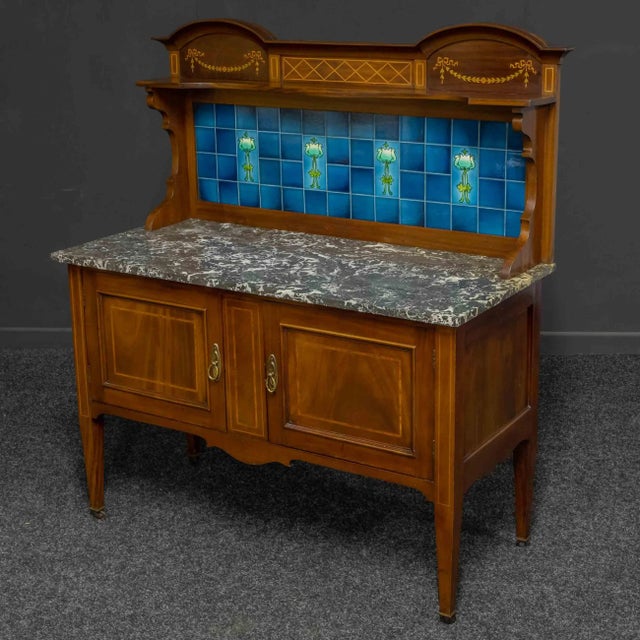 Edwardian Mahogany Washstand For Sale - Image 5 of 9