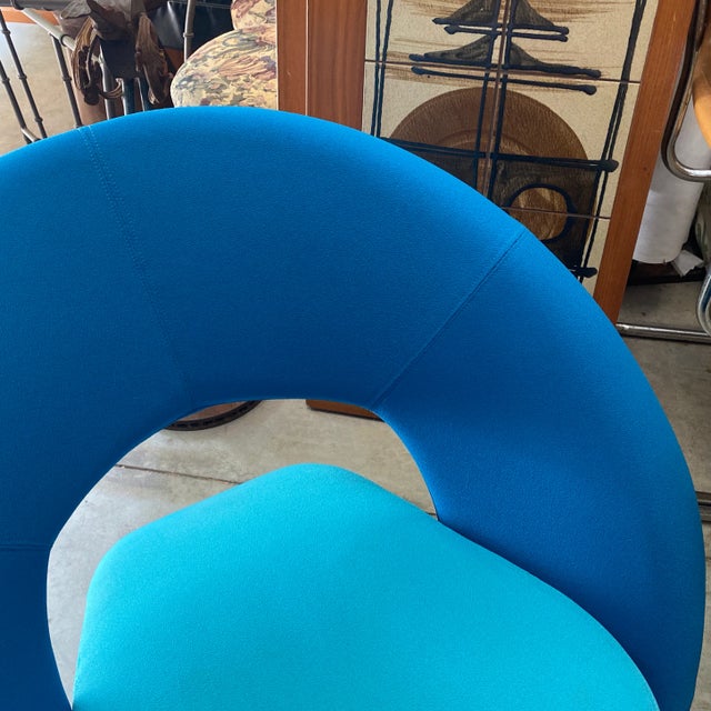 Blue Pierre Paulin style chair is great for any decor. Very beautiful addition to any home. Perfect for the interior...