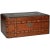 Early 20th Century Walnut and Cedar Wooden Inlay Box With Leather Hinges For Sale - Image 10 of 10