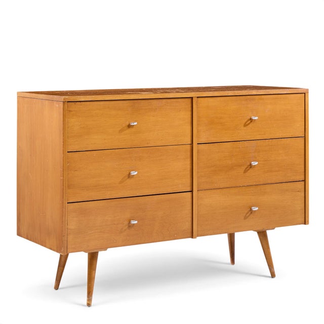Paul McCobb for Planner Group Mid Century 6 Drawer Lowboy Dresser - Pair For Sale - Image 10 of 17