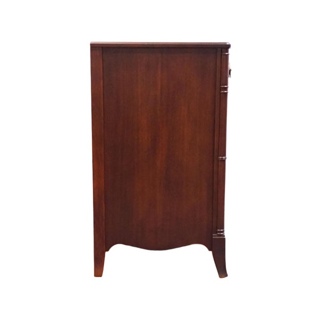 Huntley Furniture Solid Mahogany Traditional Duncan Phyfe Style 45" Three Drawer Chest 1830 For Sale - Image 12 of 14