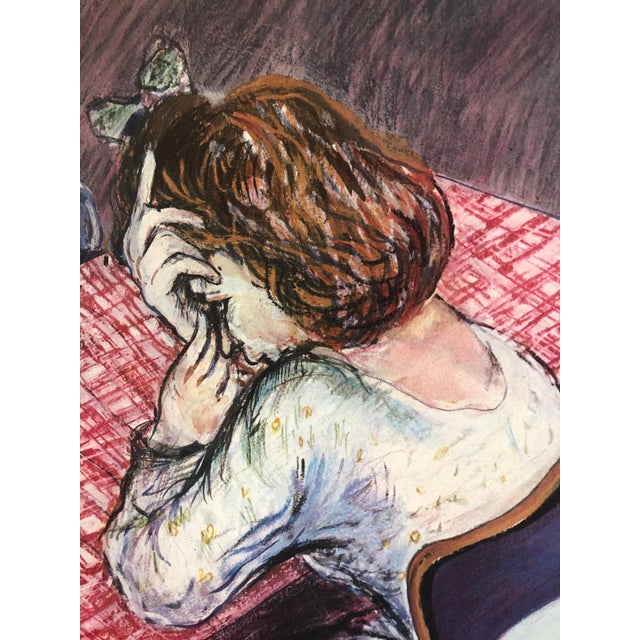 Shaoul Smira, 1980's Large Modernist Israeli Film Noir Figures Lithograph Neo-Expressionism, 1985 For Sale In Miami - Image 6 of 8