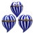 Vintage Marano Glass Heart Shaped Boxes Set of Three For Sale
