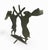 Metal Dancing & Boxing Hares Garden Silhouette – Verdigris Iron For Sale - Image 7 of 10