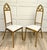 Gothic Set of 6 Hollywood Regency Gothic Revival Gilt Dining Chairs With Bouclé Upholstery For Sale - Image 3 of 18