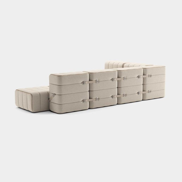 Contemporary Large Flexible Corner Sofa from Ambivalenz, Set of 12 For Sale - Image 3 of 5