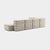 Contemporary Large Flexible Corner Sofa from Ambivalenz, Set of 12 For Sale - Image 3 of 5