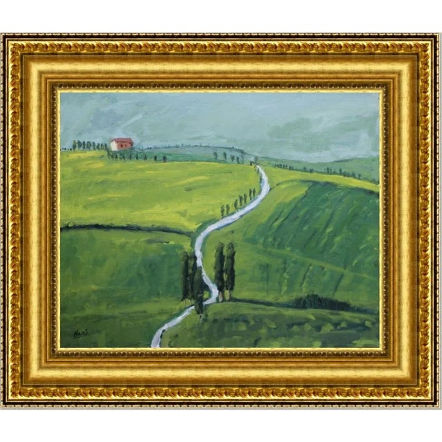 Contemporary Tuscan Landscape (Original Oil Painting) For Sale In Reno/Lake Tahoe - Image 6 of 9