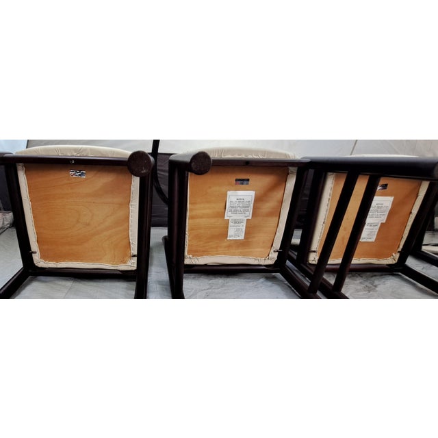 Wood Authentic Danish Modern Boltinge Dining Chairs – Set of 4 (1 Captain & 3 Side) – Made in Denmark – Restored For Sale - Image 7 of 10