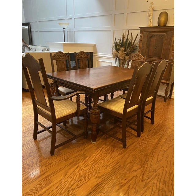 1920s Vintage Gothic Revival Jacobean Dining Chair Chairish