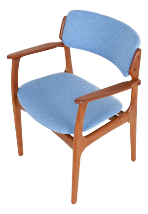 Danish Model 60 Armchair in Teak by Erik Buck for O.D. Møbler, 1970s